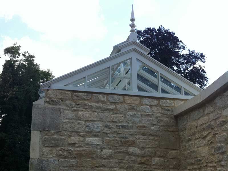 Foster and Pearson Three Quarter Glasshouse Gable Detail