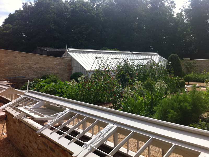 Rear view of a Three Quarter Span Cold Frame