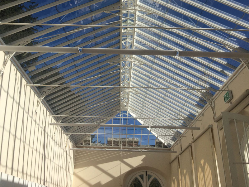 View of restore orangery at West Dean